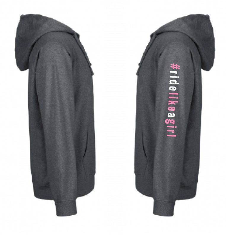Shredders Pink Hoodie (#RideLikeAGirl)